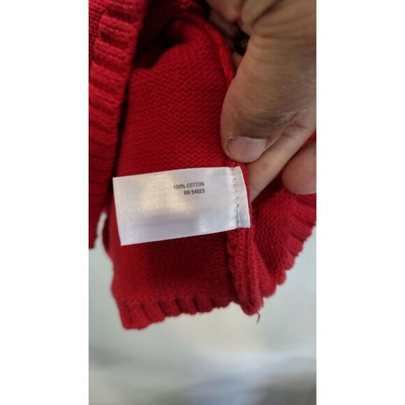 Old Navy girls 5T red knit holiday‎ sweater - Picture 3 of 4